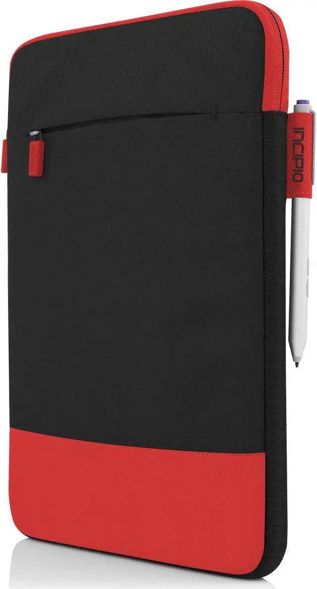 Alt view image 3 of 6 - Incipio Asher Nylon Protective Sleeve Case For Microsoft Surface 3 Red Black