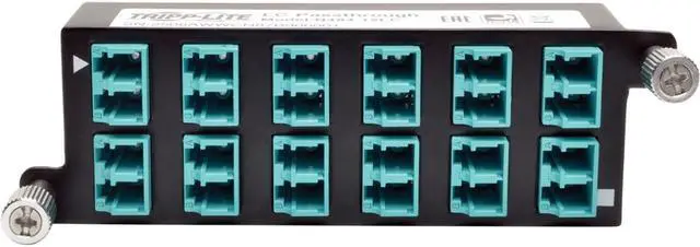 Alt view image 4 of 20 - Tripp Lite N484-12LC 10GbE Pass-Through Cassette - (x12) LC Duplex Female to Female