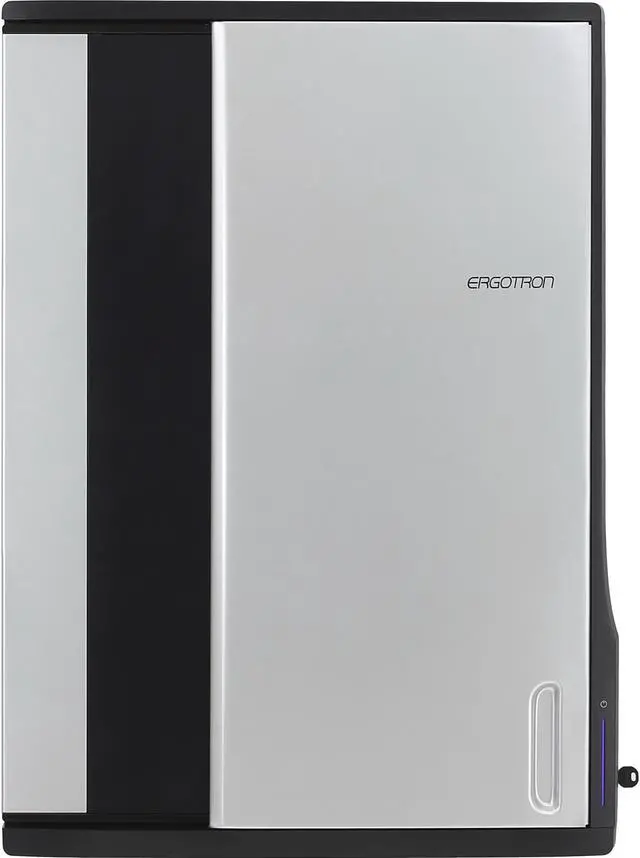 Alt view image 2 of 11 - Ergotron Zip12 Charging Wall Cabinet - Up to 12" Screen Support - 44.40 lb Load Capacity - 35.6" Height x 26.4" Width x 5.9" Depth - Wall Mountable - Steel - Black, Silver