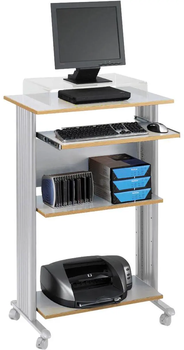 Alt view image 2 of 9 - Safco 1923GR Muv Standing Desk - 29.5" x 22" x 45" - Gray