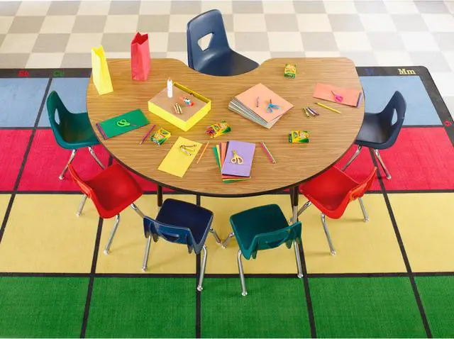 Alt view image 2 of 2 - Lorell Activity Tabletop Std-hght Adjustable Legs