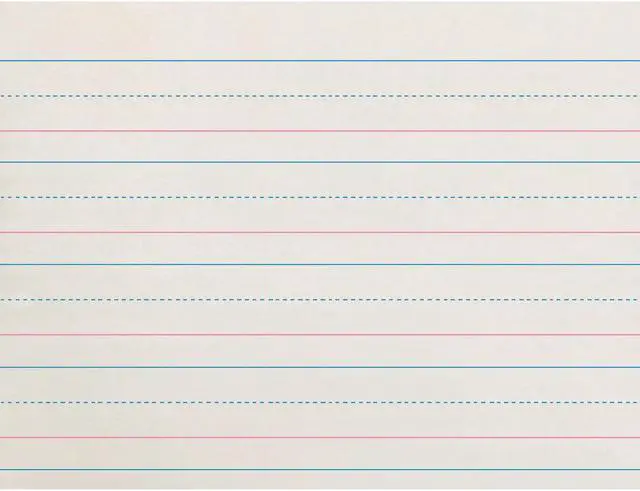 Main image of Zaner-Bloser Broken Midline Ruled Paper