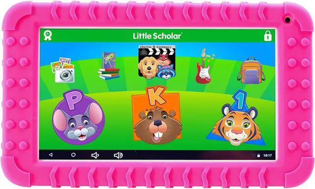 Main image of School Zone Little Scholar Mini 7" Tablet with Pink Bumper