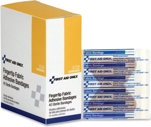 Main image of First Aid Only Fingertip Fabric Adhesive Bandages