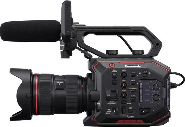 Alt view image 2 of 19 - Panasonic AU-EVA1 Digital Camcorder - 3.5" - Touchscreen LCD - MOS - 4K