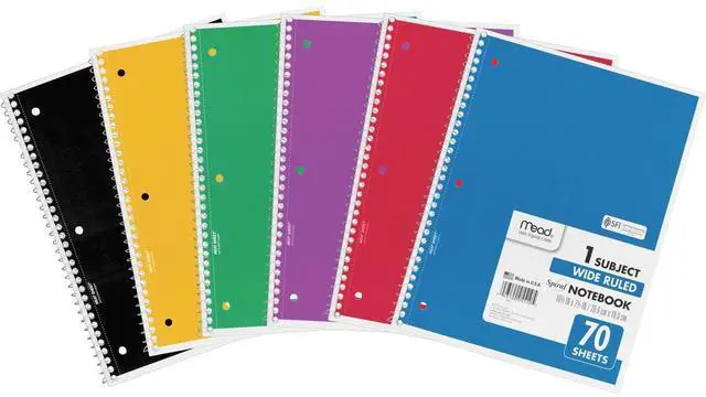 Main image of Mead Spiral Bound 1-subject Notebooks