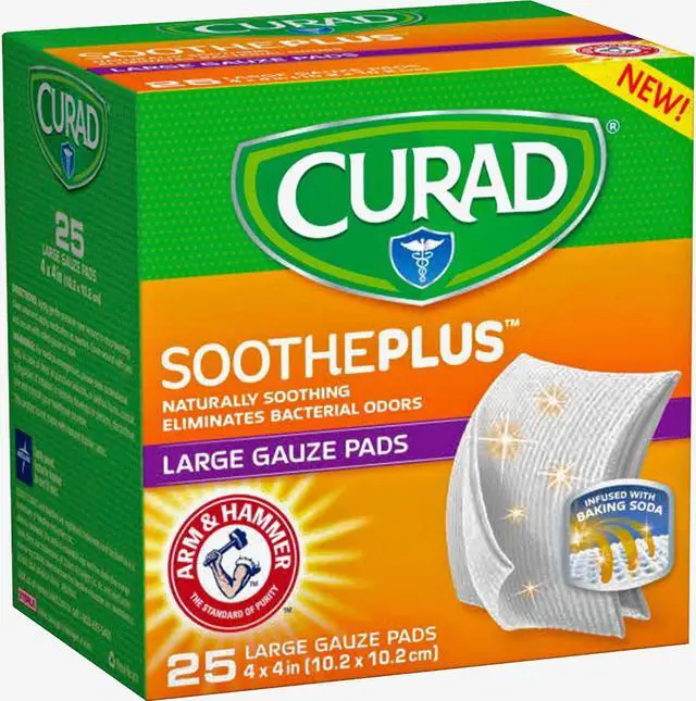 Main image of Curad SoothePlus Medium Non-stick Pads