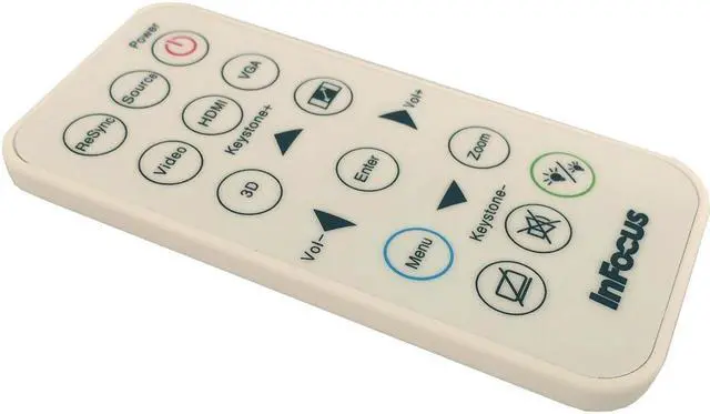 Alt view image 2 of 6 - InFocus Replacement Remote for Select InFocus Projectors