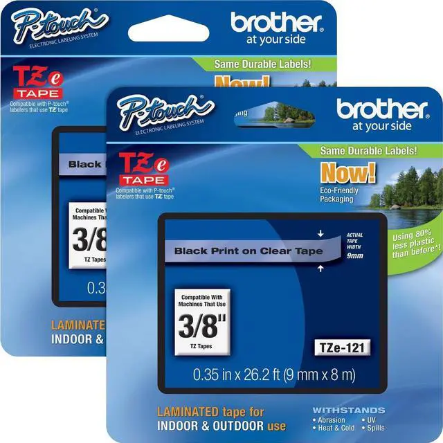 Main image of Brother P-touch TZe Laminated Tape Cartridges