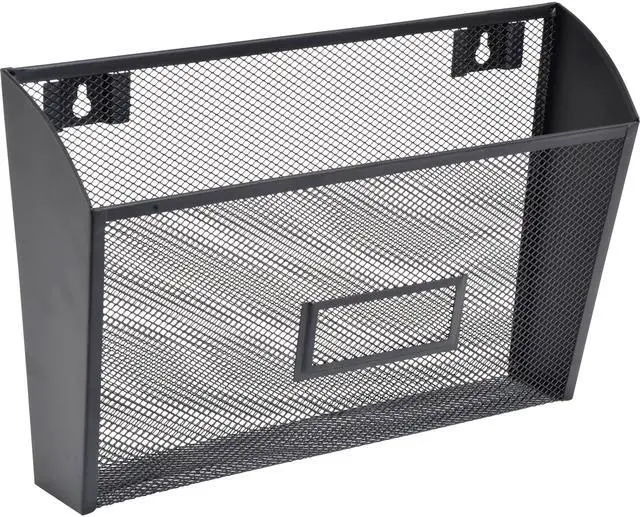 Alt view image 2 of 3 - Lorell Black Mesh Wire Wall Pocket
