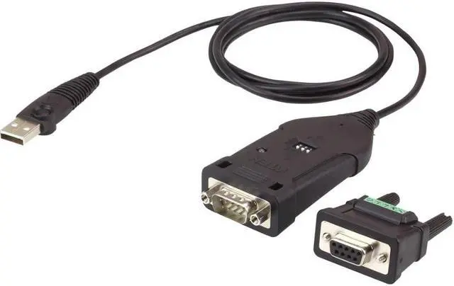 Main image of ATEN USB to RS-422/485 Adapter - Serial/USB for Notebook, Camera, Alarm - 115.20 kB/s - 3.94 ft - 1 Pack - 1 x Type A Male USB - 1 x DB-9 Male Serial - Black