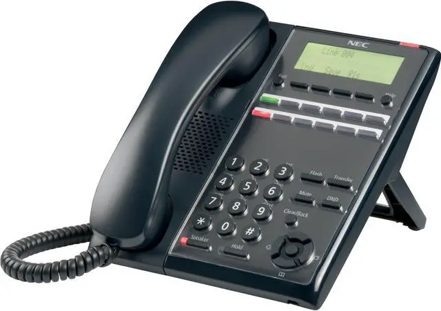 Alt view image 3 of 5 - NEC SL2100 IP Phone - Cable - Desktop - Black