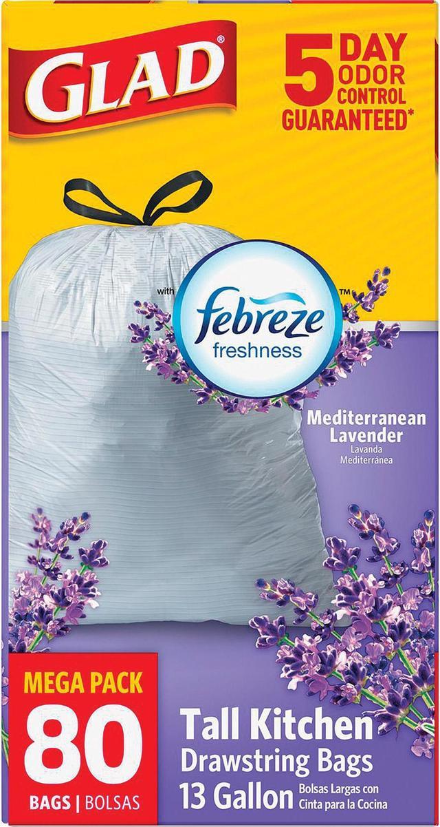 Glad Tall Kitchen 5 Day OdorShield Trash Bags With Febreze