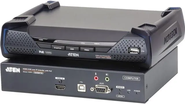 Main image of Aten 4K HDMI Single Display KVM over IP Transmitter with PoE