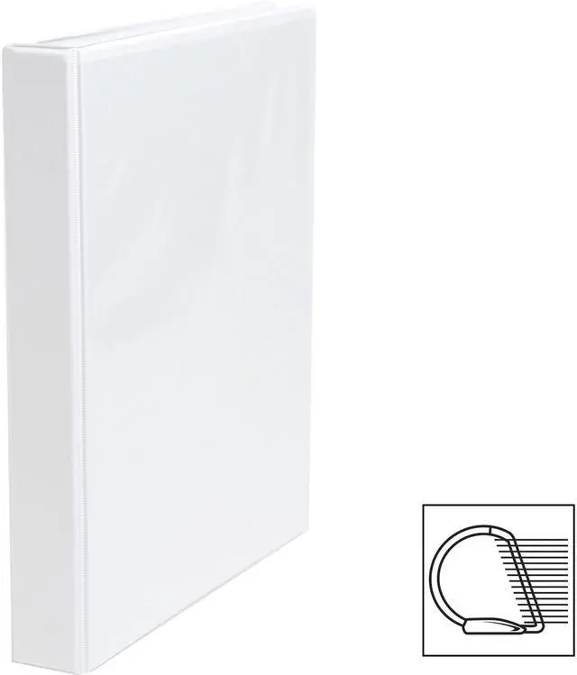 Alt view image 2 of 3 - Business Source Basic D-Ring White View Binders