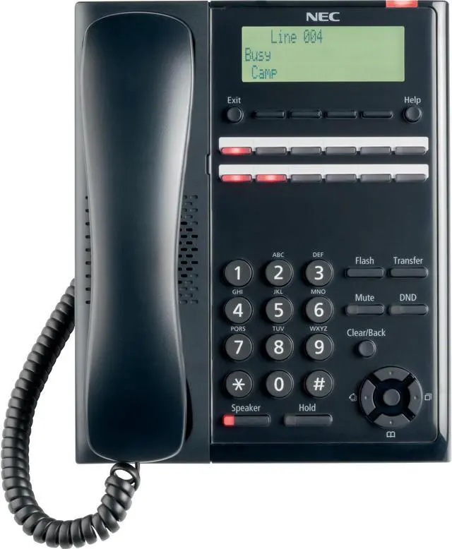 Alt view image 2 of 5 - NEC SL2100 IP Phone - Cable - Desktop - Black