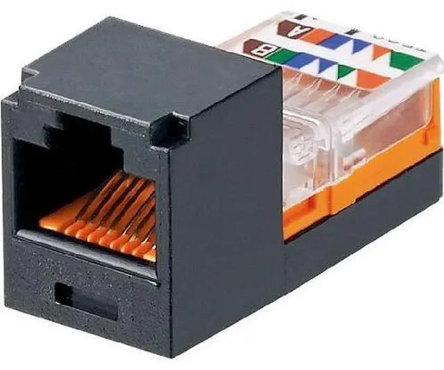 Main image of Panduit Category 5e, RJ45, Leadframe, 8-position, 8-wire Universal Module, Black