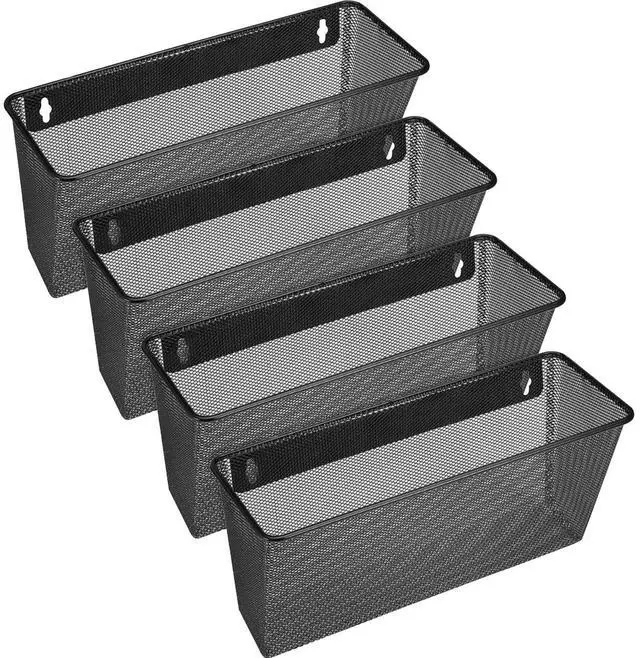 Main image of Lorell Black Mesh Wire Wall Pocket