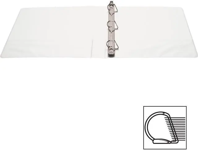 Alt view image 3 of 3 - Business Source Basic D-Ring White View Binders