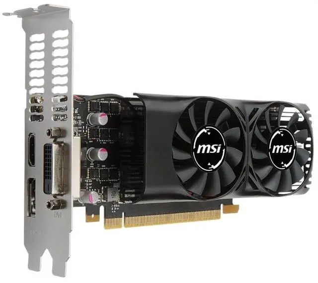 Main image of MSI GTX 1050 2GT LP GeForce GTX 1050 Graphic Card - 1.35 GHz Core - 1.46 GHz Boost Clock - 2 GB GDDR5 - Low-profile