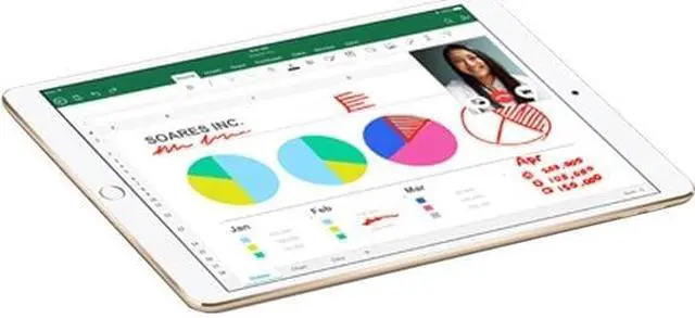 Alt view image 2 of 6 - Apple iPad Pro Tablet - 10.5" (64GB, Wi-Fi + 4G LTE, Gold) - MQF12LL/A