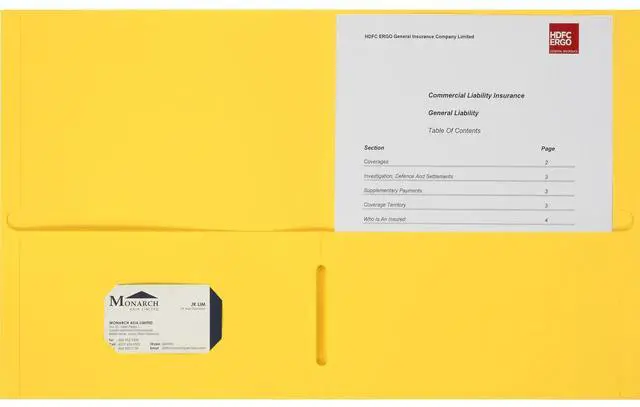 Main image of Business Source 8-1/2x11 Double Pocket Portfolio