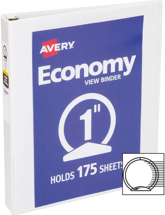 Alt view image 2 of 2 - Avery Round Ring Economy View Binder