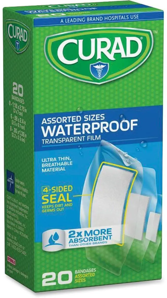 Main image of Curad Assorted Waterproof Transparent Bandages
