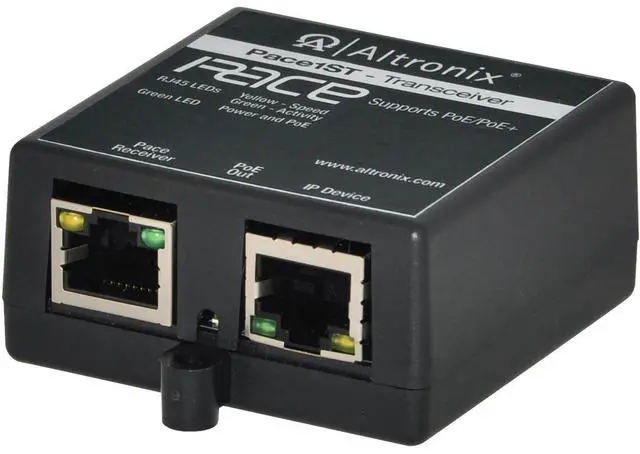 Main image of Altronix IP and PoE+ Over Extended Distance CAT5e - mini Transceiver