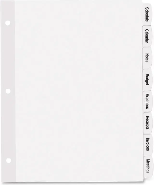 Main image of Avery Big Tab White Label Tab Dividers