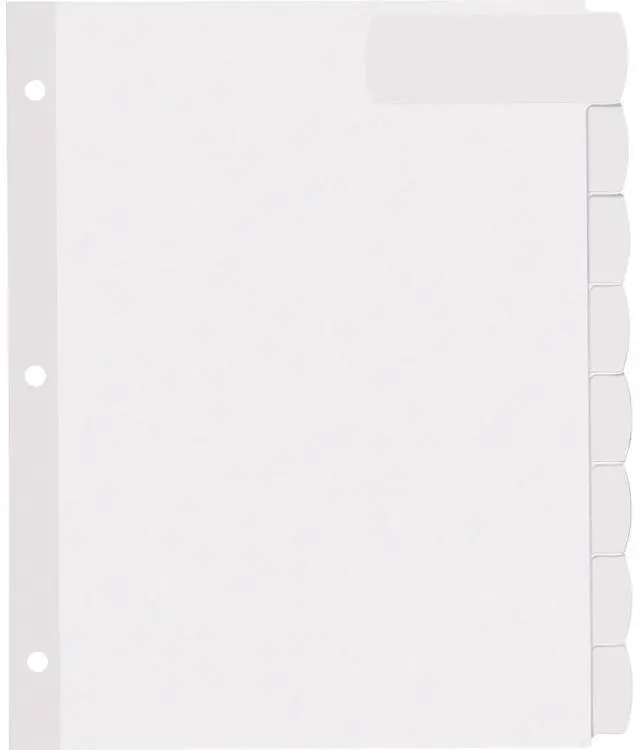 Main image of Avery Big Tab Large White Label Tab Dividers