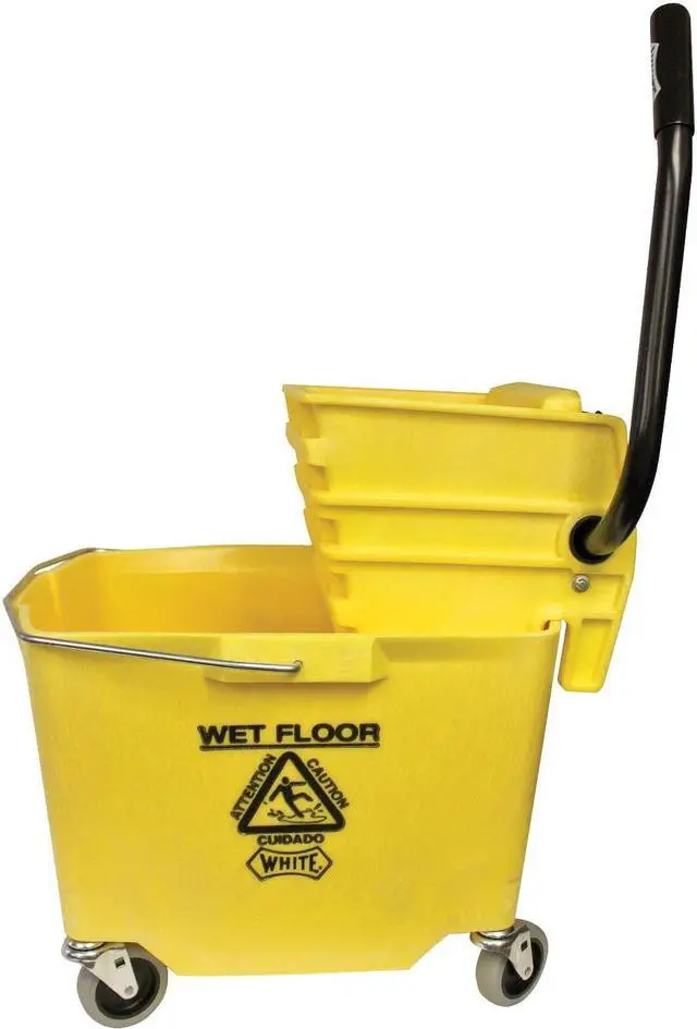 Main image of Impact Products Item # 6/2635-3GN, Plastic Sidepress Squeeze Wringer/Plastic Bucket Combo