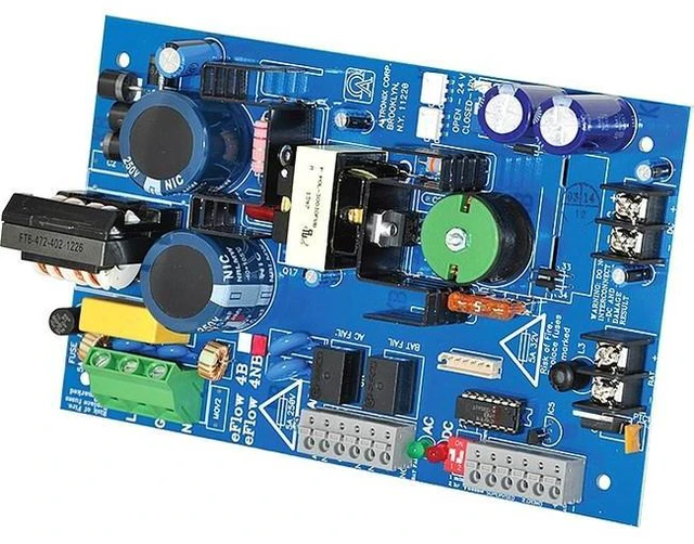 Alt view image 2 of 2 - Altronix eFlow4NB Off-Line Switching Power Supply/Charger - Single Output - 12/24VDC @ 4A - Aux Output - FAI, LinQ2 Ready - 115VAC