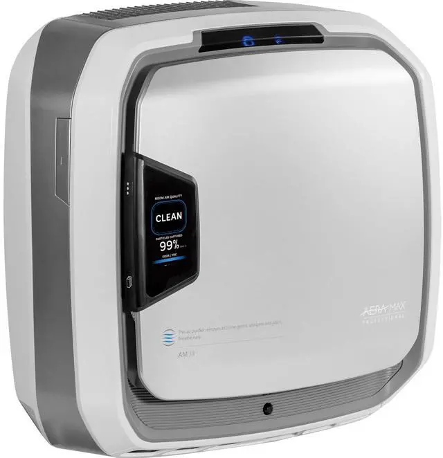 Alt view image 3 of 4 - Fellowes AeraMax Pro AM3 PC H13 True HEPA Hardwired Wall-Mount Air Purifier - 550 sq ft Room Capacity - Stainless Steel (9573001)