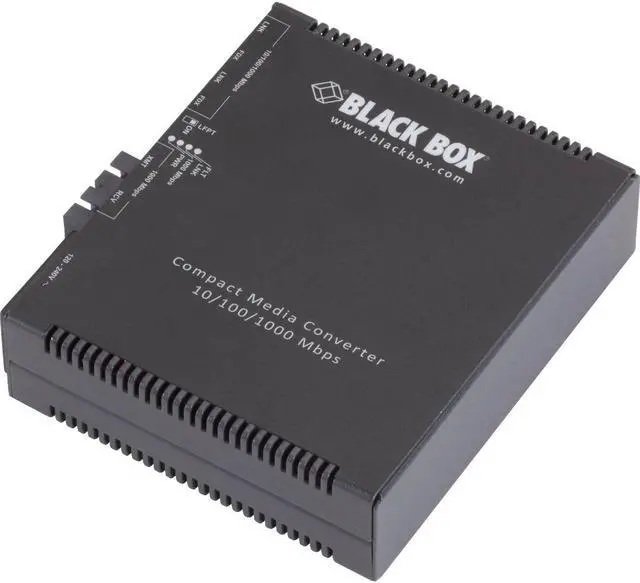 Main image of Black Box Compact Media Converter Gigabit Ethernet Multimode 850nm 550m SC
