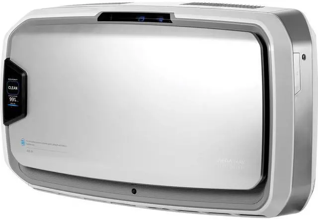 Alt view image 2 of 4 - Fellowes AeraMax Pro AM4 PC H13 True HEPA Hardwired Wall Mounted Air Purifier - 1,100 sq ft Room Capacity - Stainless Steel (9573101)