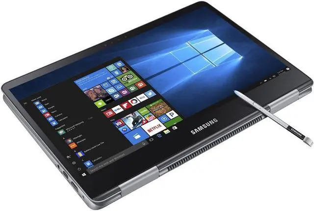 Alt view image 4 of 5 - SAMSUNG Notebook 9 Pro Intel Core i7-8550U 8GB Memory 256 GB SSD Intel UHD Graphics 620 13.3" Touch Screen 1920 x 1080 Convertible 2-in-1 Laptop Windows 10 Home 64-bit NP940X3N-K01US
