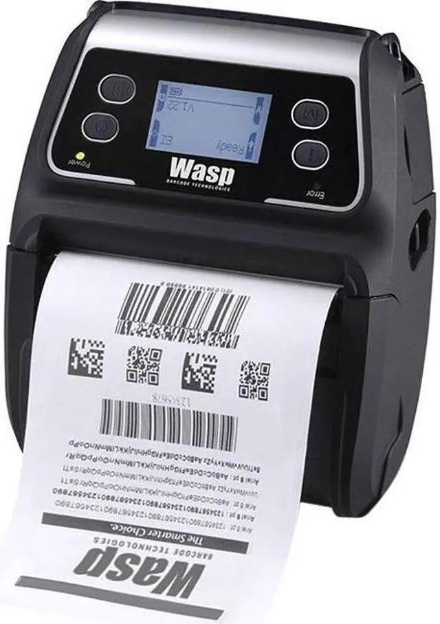 Main image of Wasp WPL4M 4" Mobile Direct Thermal Barcode Label Printer, 203 dpi, USB 2.0, Wi-Fi 802.11 a/b/g/n - 633809003424