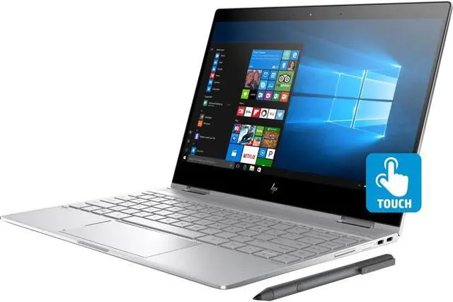 Alt view image 2 of 3 - HP Spectre x360 13-ae000 13-ae052nr 13.3" Touchscreen LCD 2 in 1 Notebook - Intel Core i7 (8th Gen) i7-8550U Quad-core (4 Core) 1.80 GHz - 16 GB LPDDR3 - 512 GB SSD - Windows 10 Home - 1920 x 1080