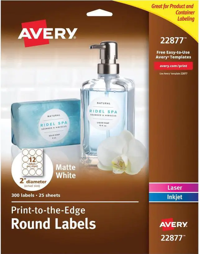 Main image of Avery&reg Easy Peel Print-to-the-edge 2" Round Labels
