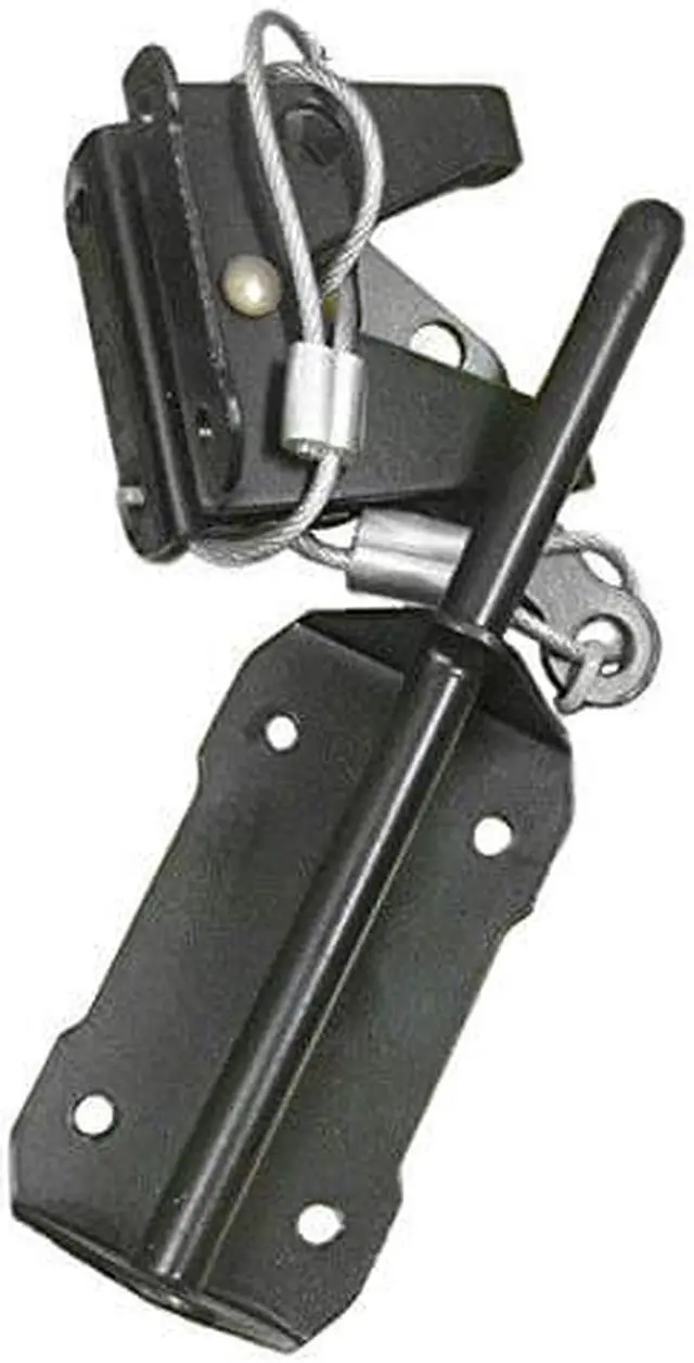Alt view image 5 of 9 - Nuvo Iron Heavy Duty Gate Latch (HD) with Cable & Ring Part # GLWHD