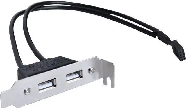 Main image of SIIG 2-Port USB 2.0 Low Profile Extension Bracket