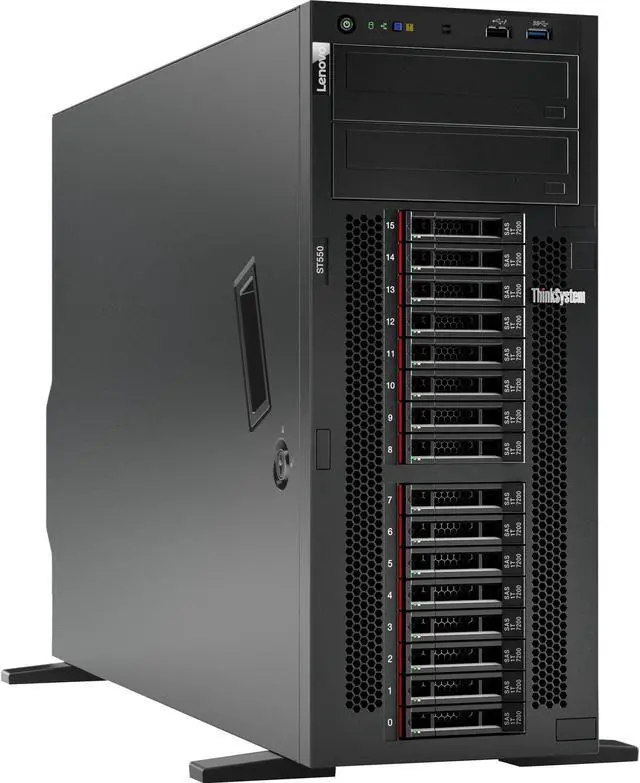 Alt view image 4 of 8 - Lenovo ThinkSystem ST550 7X10A0B1NA 4U Xeon Silver 4216 16GB Tower Server