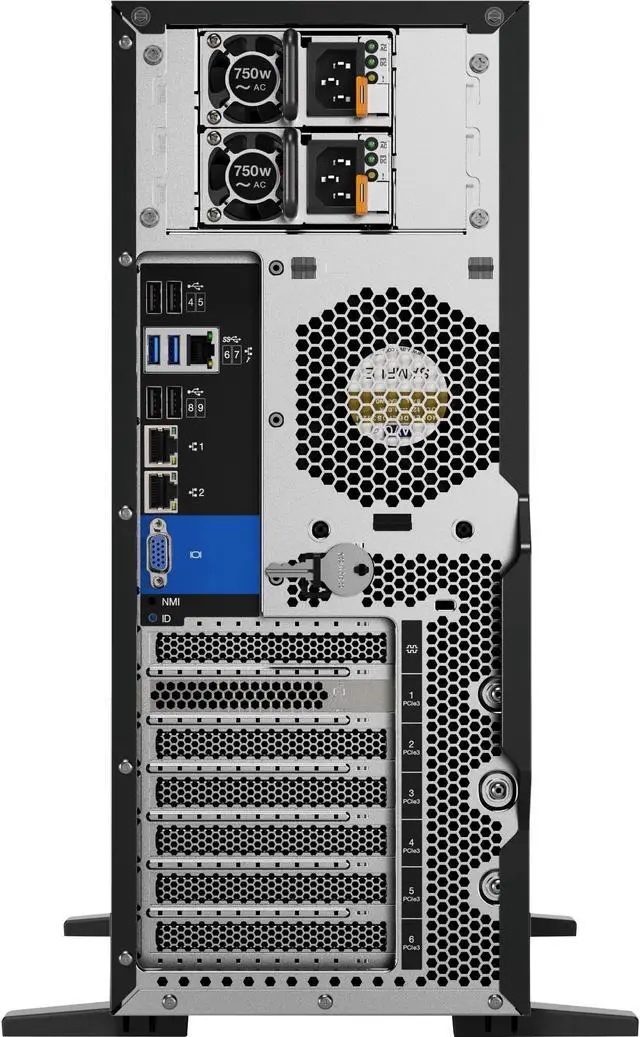 Alt view image 3 of 9 - Lenovo ThinkSystem ST550 7X10A0APNA 4U Xeon Bronze 3204 16GB Tower Server