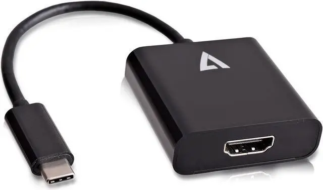 Main image of V7 USB-C male to HDMI female Adapter Black