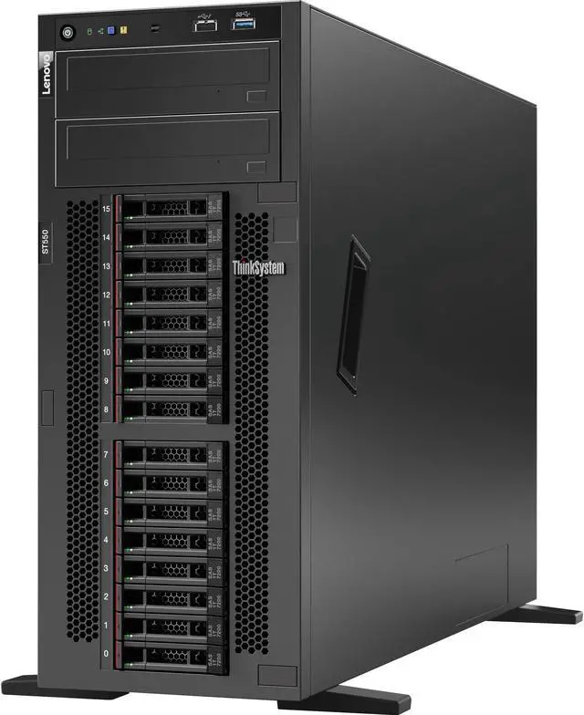 Alt view image 2 of 8 - Lenovo ThinkSystem ST550 7X10A0B1NA 4U Xeon Silver 4216 16GB Tower Server