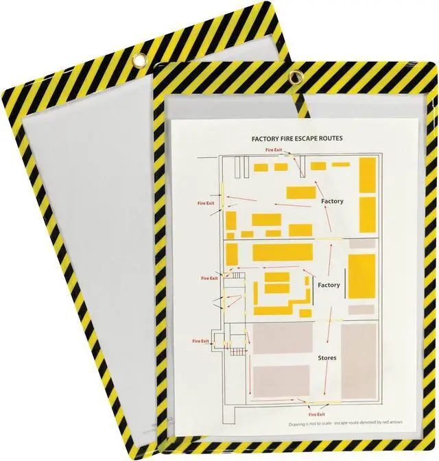 Main image of C-Line Safety Striped Shop Ticket Holders