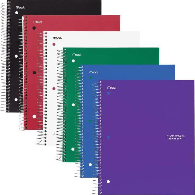 Main image of Mead Five Star Subject Spiral Notebook