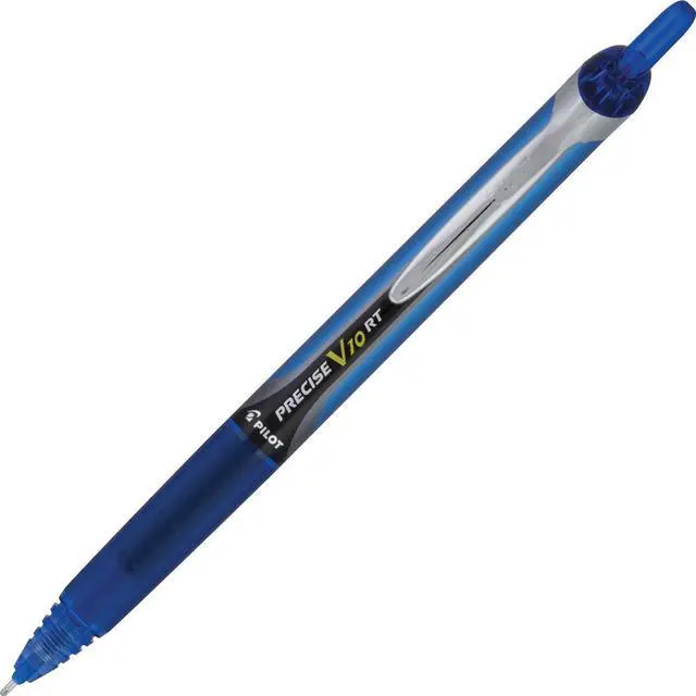 Main image of Pilot V10RT Retractable Roller Ball Pen Bold 1 mm Blue Ink/Barrel Stand 13453