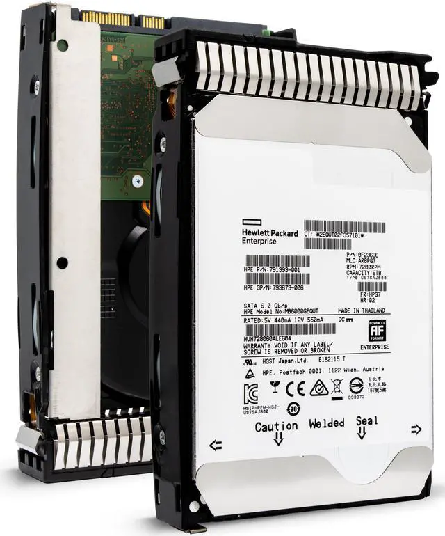 Main image of HP 793767-001 6Tb Hot-Plug Sata Hard Disk Drive - 7,200 Rpm, 6Gb/Sec Transfer Rate, 3.5-Inch Large Form Factor (Lff), Helium, 512E Sector Format, Smartdrive Carrier (Sc)